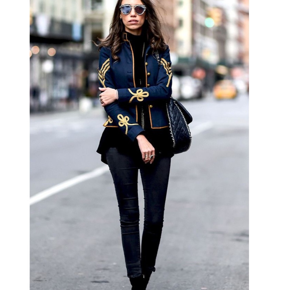 Ralph Lauren Women's Denim Supply Military Officer Jacket - Picture 4 of 12